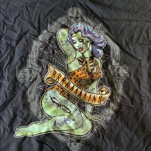 Gildan Black Zombie Pin-Up T-Shirt